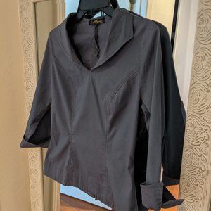 Pinup Couture Laura Byrnes Collared Top
